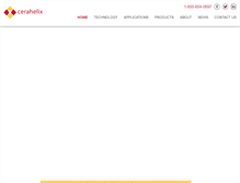 Tablet Screenshot of cerahelix.com